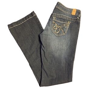 Vintage Y2K Maurice’s Women’s Regular Flare Dark Blue Wash Jeans | 29 Waist